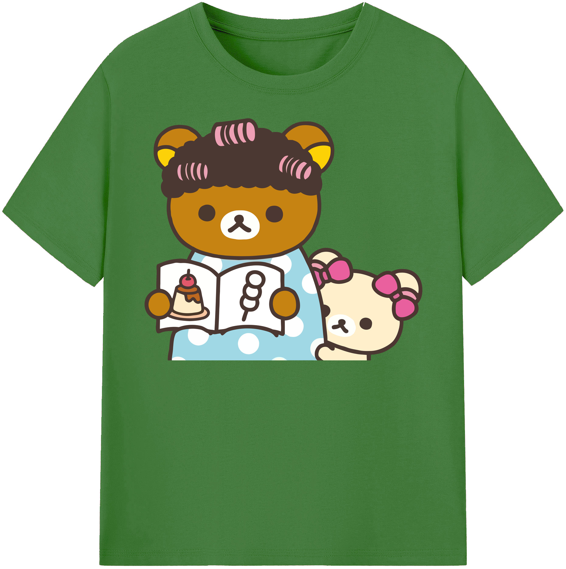 （画像用） リラックマ リラックマ キイロイトリ Rilakkuma Korilakkuma Kiiroitori レディースカジュアルプリントTシャツ（綿100％）